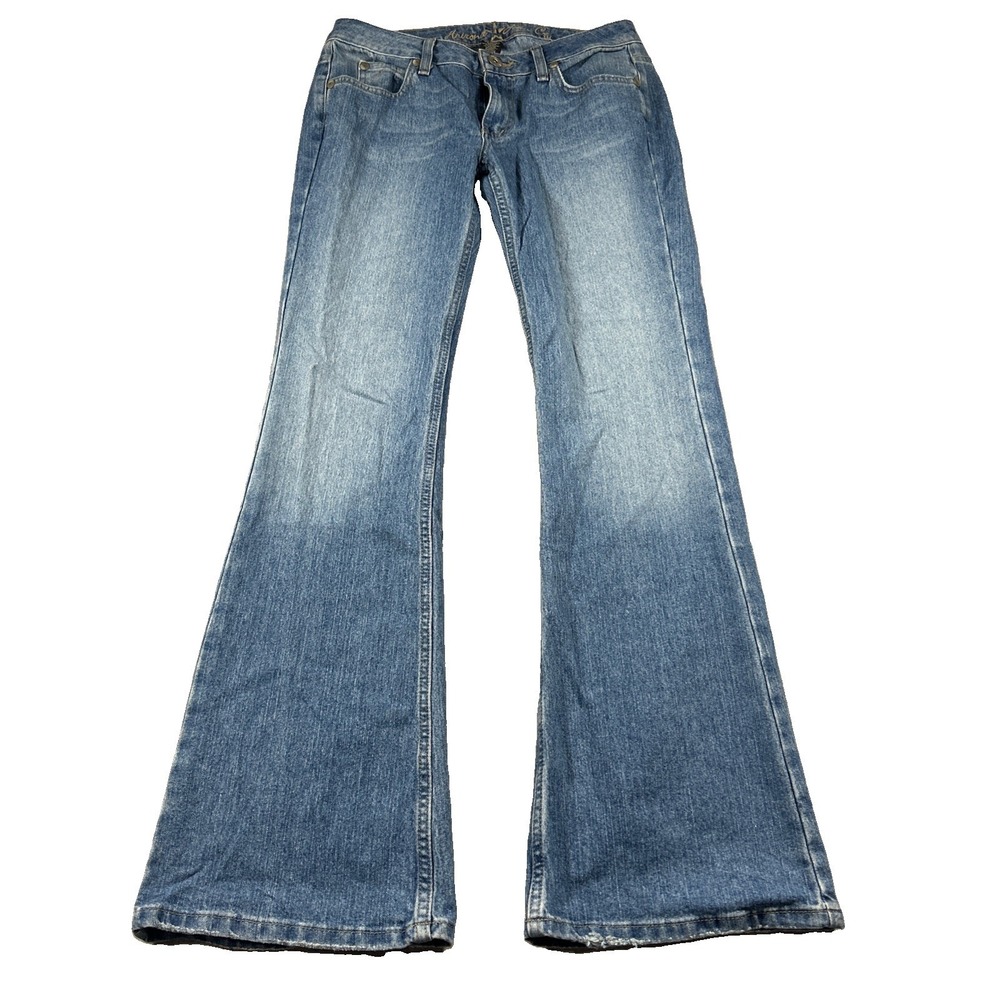 Arizona Jean Co Women 5 Average Blue Denim Bootcut Jeans Medium Wash